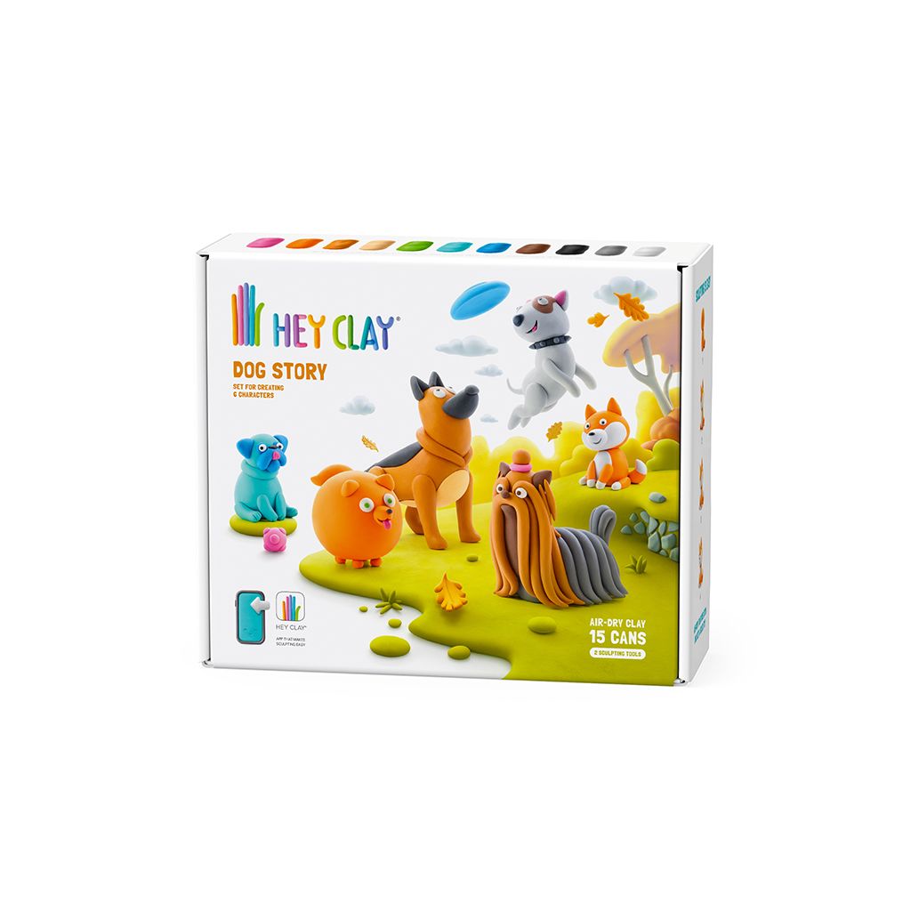 Hey Clay -  Dog Story,  პლასტელინის ნაკრები - Image 1