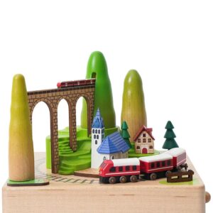 Wooderful Life -ხის დეკორატიული სათამაშო - Carillon Mount Train